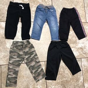 Boys 2T pants, set of 5